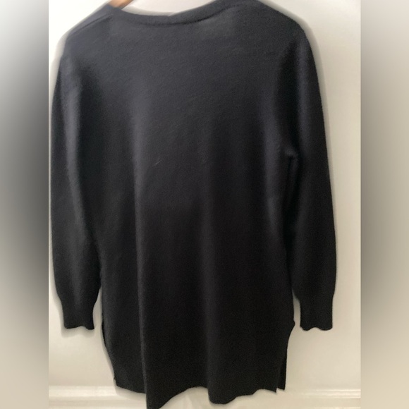CLEO cozy black cardigan, drop pockets. Size L - Picture 2 of 4